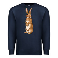 Navy Bunny Easter Premium Sweatshirt - OliviaCreatesArt