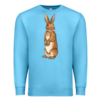 Ocean Blue Bunny Easter Premium Sweatshirt - OliviaCreatesArt