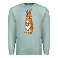 Seafoam Bunny Easter Premium Sweatshirt - OliviaCreatesArt