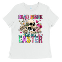 White dead inside but it's easter Ladies Tee - Jasminsmagicworld