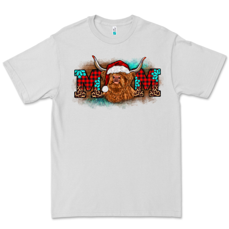 Christmas Mom Highland Cow Premium Tee by BarkalooDesign | Teevron