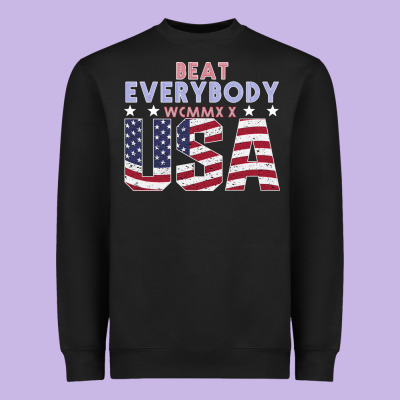 Usa Beat Everybody Heavyweight Sweatshirt Designed By Bettercallsaul