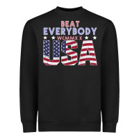 Black Usa Beat Everybody Heavyweight Sweatshirt - Bettercallsaul
