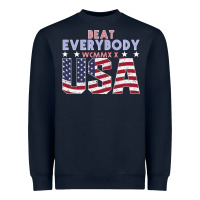 Navy Usa Beat Everybody Heavyweight Sweatshirt - Bettercallsaul