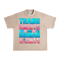 French Oak Trans Rights Are Human Rights Urban Heavy Tee - BundleAndBundleShop