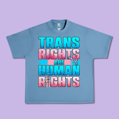 Trans Rights Are Human Rights Urban Heavy Tee Designed By Bundleandbundleshop