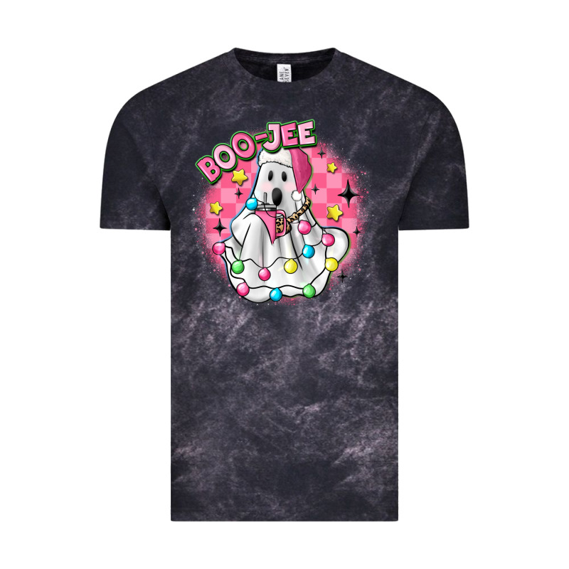 Boo Jee Pink Christmas Ghost Vintage Tee by MaliasSmallBusiness | Teevron