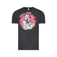 Vintage Black boo jee pink christmas ghost Vintage Tee - MaliasSmallBusiness