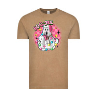 Vintage Coffee boo jee pink christmas ghost Vintage Tee - MaliasSmallBusiness