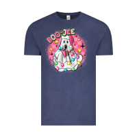 Vintage Denim boo jee pink christmas ghost Vintage Tee - MaliasSmallBusiness
