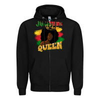 Black juneteenth queen black woman afro queen Zipper Hoodie - CowGirlArtShop