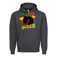 Smoke juneteenth queen black woman afro queen Zipper Hoodie - CowGirlArtShop