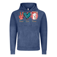 Vintage Denim Peace Love Goats Vintage Hoodie - Jasminsmagicworld