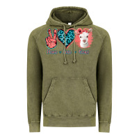 Vintage Olive Peace Love Goats Vintage Hoodie - Jasminsmagicworld