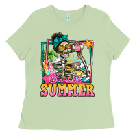 Matcha sweet summer skeleton Ladies Tee - Jasminsmagicworld