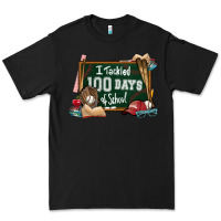 Black I tacked 100 days school Baseball Premium Tee - NancyCooperArtShop