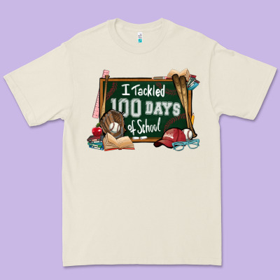 I Tacked 100 Days School Baseball Premium Tee Designed By Nancycooperartshop