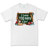 White I tacked 100 days school Baseball Premium Tee - NancyCooperArtShop