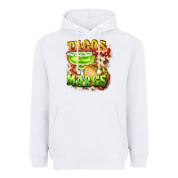 White Tacos and margs Heavyweight Hoodie - FaDigitalArtStudio