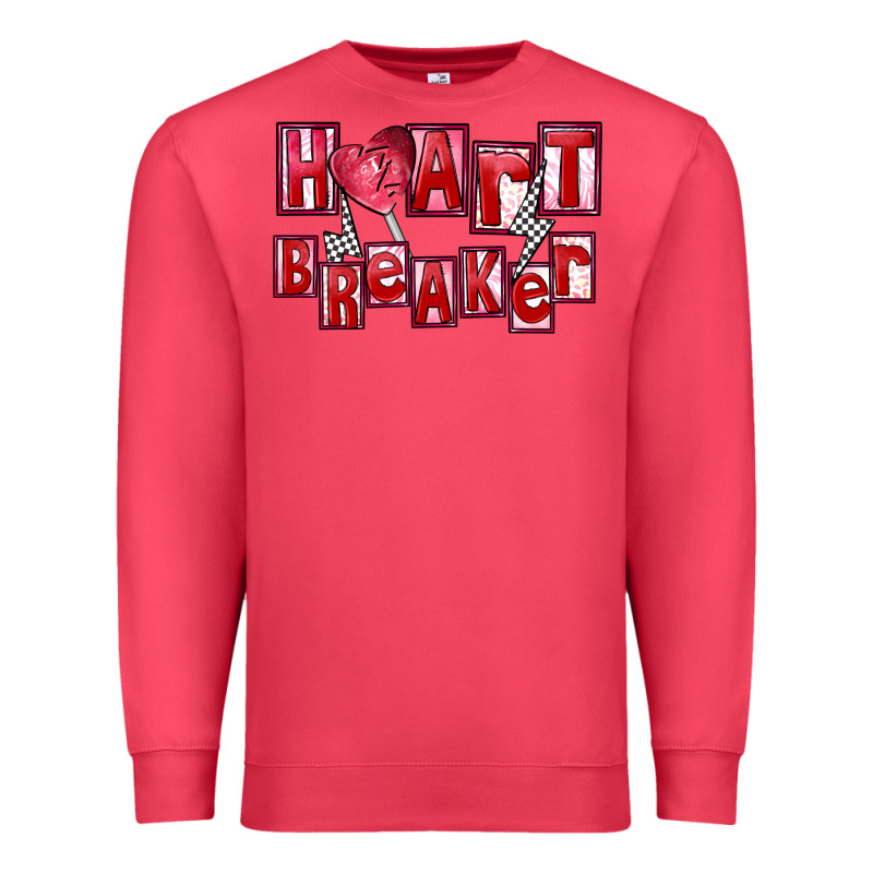 Heart Breaker Valentine's Day Premium Sweatshirt by FaDigitalArtStudio | Teevron