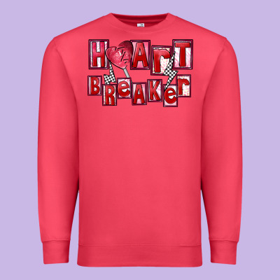 Heart Breaker Valentine's Day Premium Sweatshirt Designed By Fadigitalartstudio