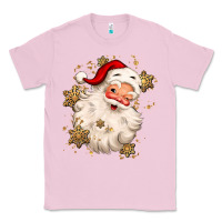 Bubblegum Pink Christmas santa claus Classic Tee - MaliasSmallBusiness