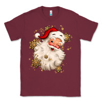 Burgundy Christmas santa claus Classic Tee - MaliasSmallBusiness