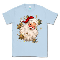 Dusty Blue Christmas santa claus Classic Tee - MaliasSmallBusiness