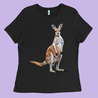 Kangaroo Ladies Tee Designed By Lillyallendesigns