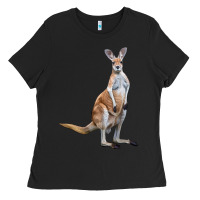 Black kangaroo Ladies Tee - LillyAllenDesigns