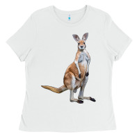 White kangaroo Ladies Tee - LillyAllenDesigns