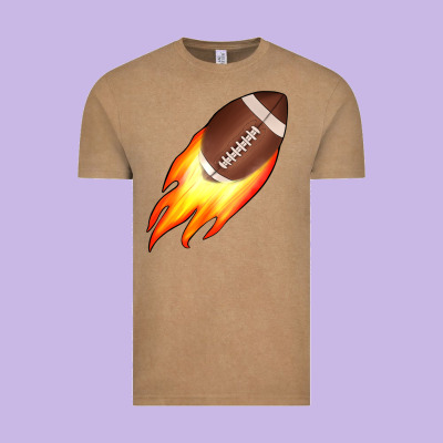 American Football Vintage Tee Designed By Jahusdesignshop