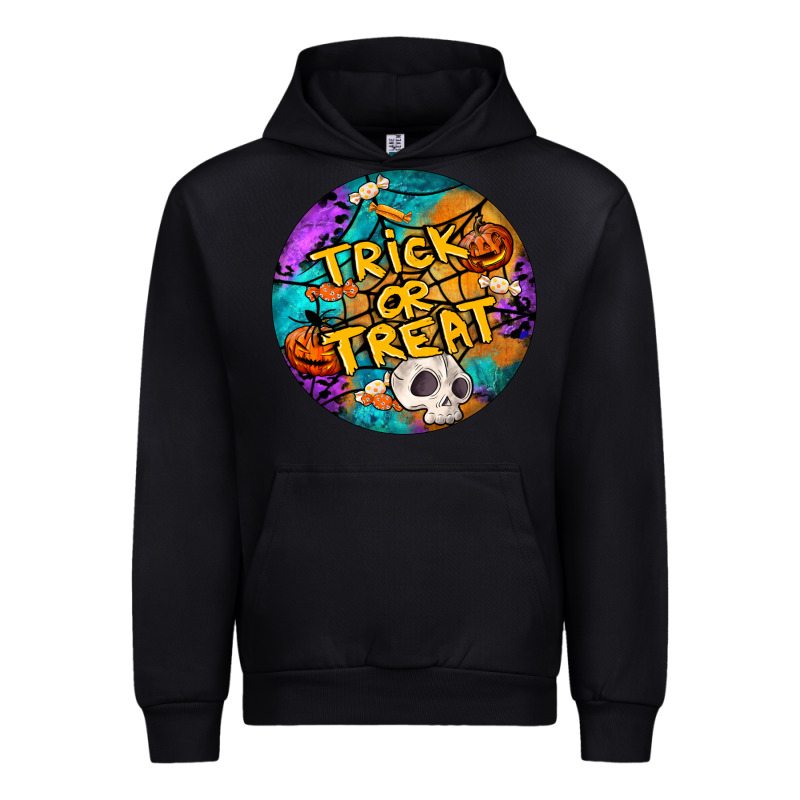Trick Or Treat Hallowen Round Urban Hoodie by LillyAllenDesigns | Teevron