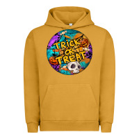 Pigment Peanut Butter Trick Or Treat Hallowen Round Urban Hoodie - LillyAllenDesigns