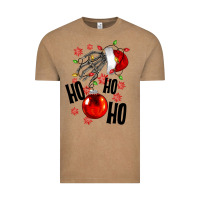 Vintage Coffee Ho ho ho skeleton Vintage Tee - NancyCooperArtShop