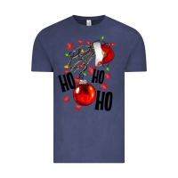 Vintage Denim Ho ho ho skeleton Vintage Tee - NancyCooperArtShop