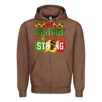 Chestnut my history is strong Zipper Hoodie - CowGirlArtShop