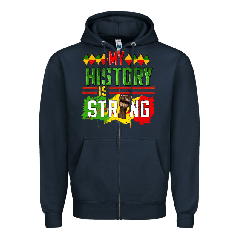 My History Is Strong Zipper Hoodie by CowGirlArtShop | Teevron