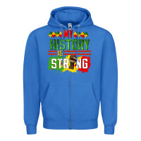 True Royal my history is strong Zipper Hoodie - CowGirlArtShop