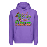 Purple Not lucky just Blessed with Cross St. Patricks day Premium Hoodie - HowdyJamesFarm