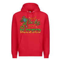 Red Not lucky just Blessed with Cross St. Patricks day Premium Hoodie - HowdyJamesFarm