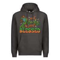 Smoke Not lucky just Blessed with Cross St. Patricks day Premium Hoodie - HowdyJamesFarm
