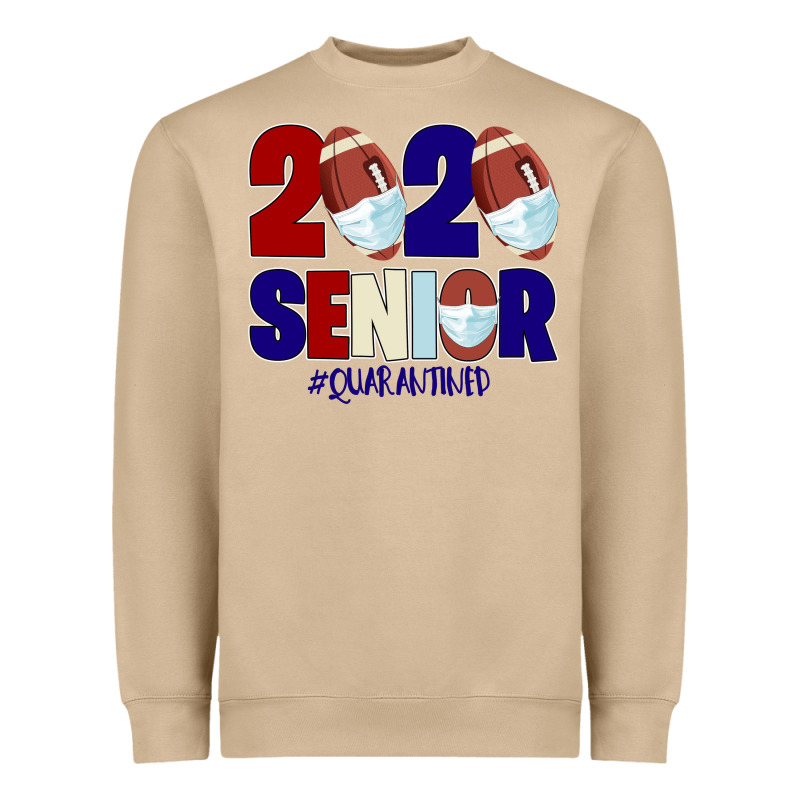 Quarantined Senior 2020 American Football Heavyweight Sweatshirt by Bettercallsaul | Teevron