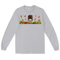 Moon Dust christmas mama messy bun Long Sleeve Tee - Jasminsmagicworld