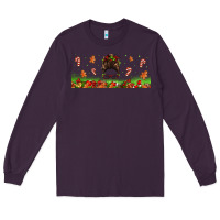 Plum christmas mama messy bun Long Sleeve Tee - Jasminsmagicworld