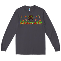 Smoke christmas mama messy bun Long Sleeve Tee - Jasminsmagicworld