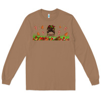 Toasted Coconut christmas mama messy bun Long Sleeve Tee - Jasminsmagicworld