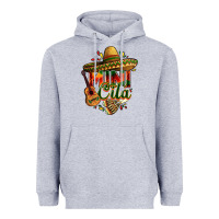 Heather Grey Mini cita Heavyweight Hoodie - FaDigitalArtStudio