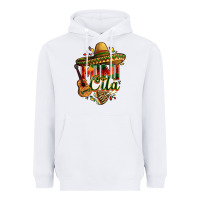 White Mini cita Heavyweight Hoodie - FaDigitalArtStudio