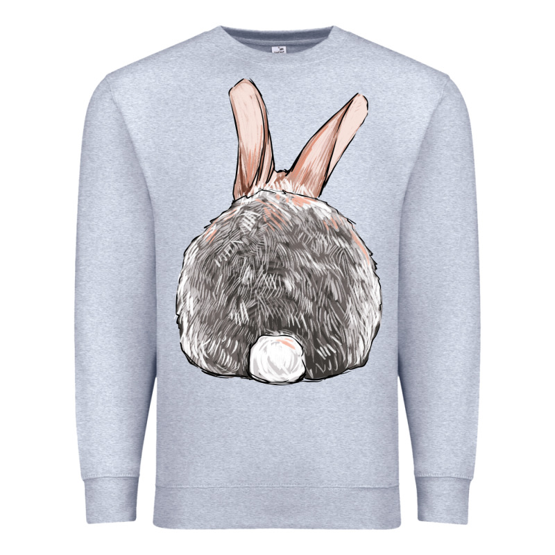 Easter Bunny Back View Premium Sweatshirt by OliviaCreatesArt | Teevron